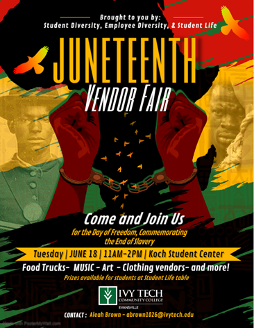 Evansville Juneteenth flyer