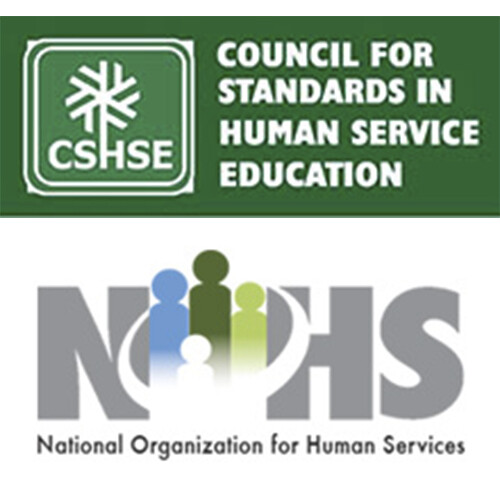 Council for Standards in Human Service Education and National Organization for Human Services logos