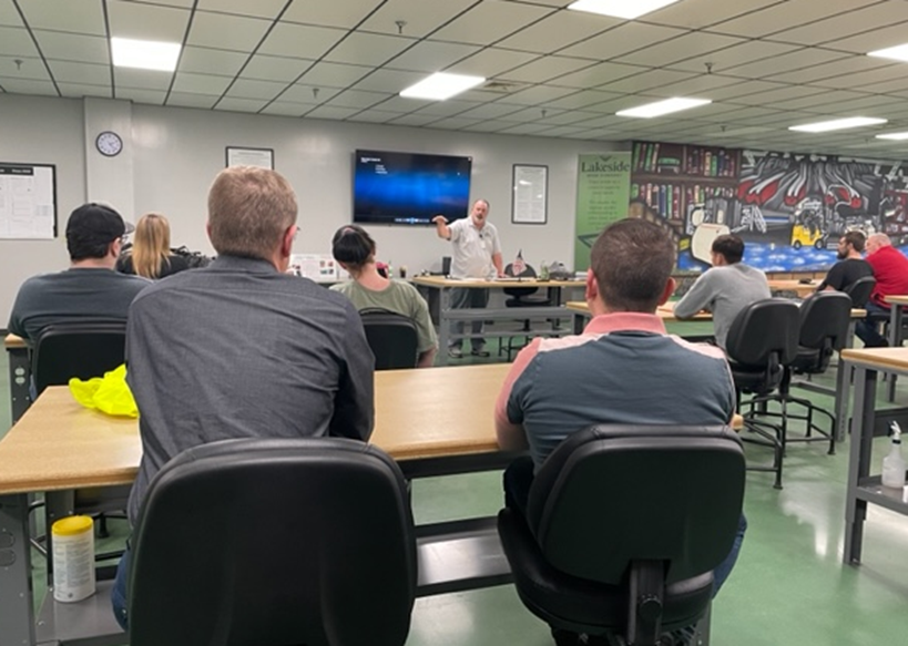 Instructor Teaching Training Class in Training Room