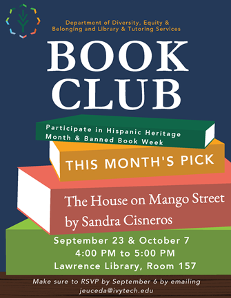 Lawrence Book Club Meeting Flyer