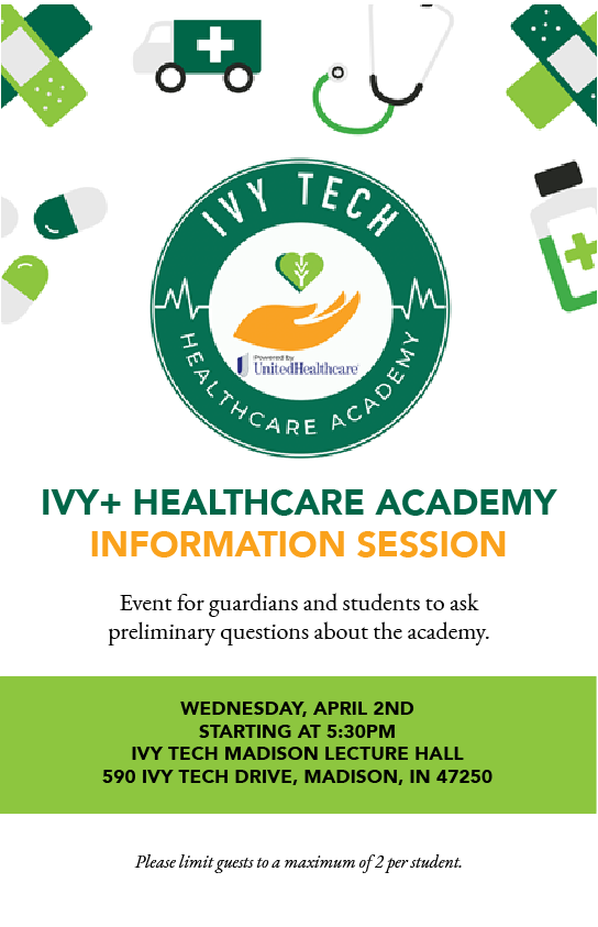 Ivy Plus Healthcare Academy Info Session Flyer